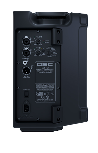 QSC CP8 1000W compact active loudspeaker system 8" woofer