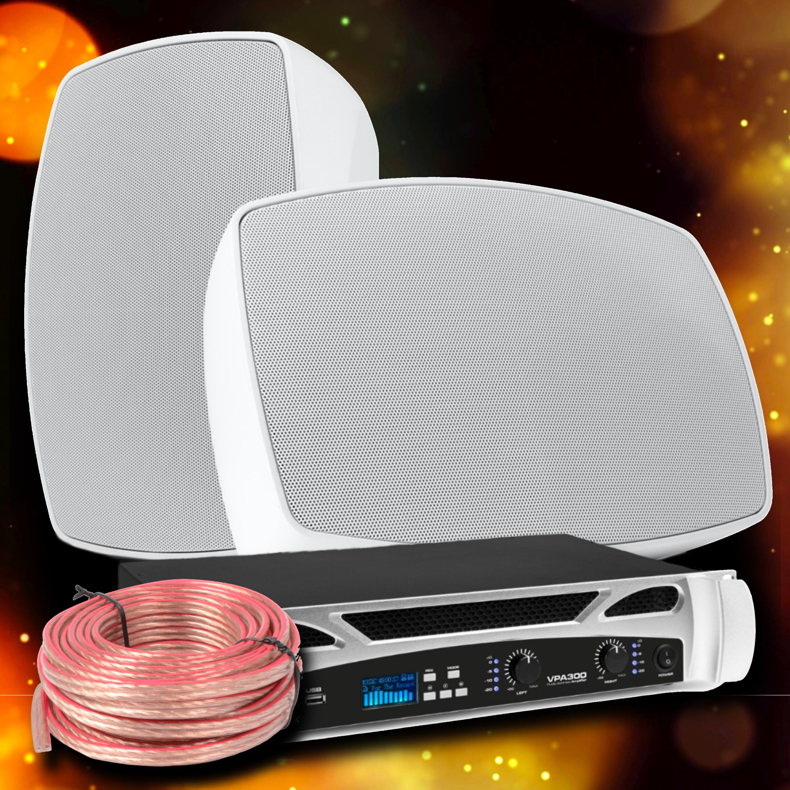 Power Dynamics BHW60 120W Pakke Hvit - KAMPANJE