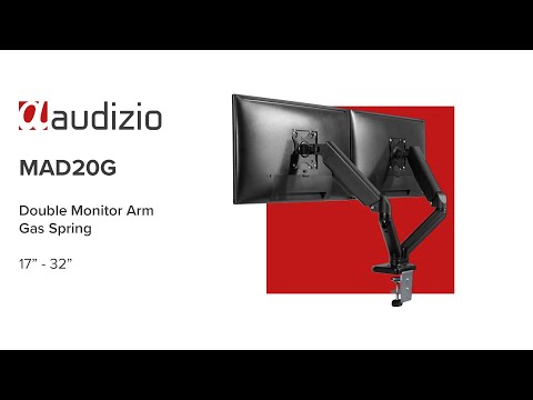 Audizio MAD20G Dobbel monitor arm 17”- 32”